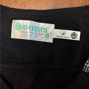 Aventura Black Organic Cotton Top NWOT